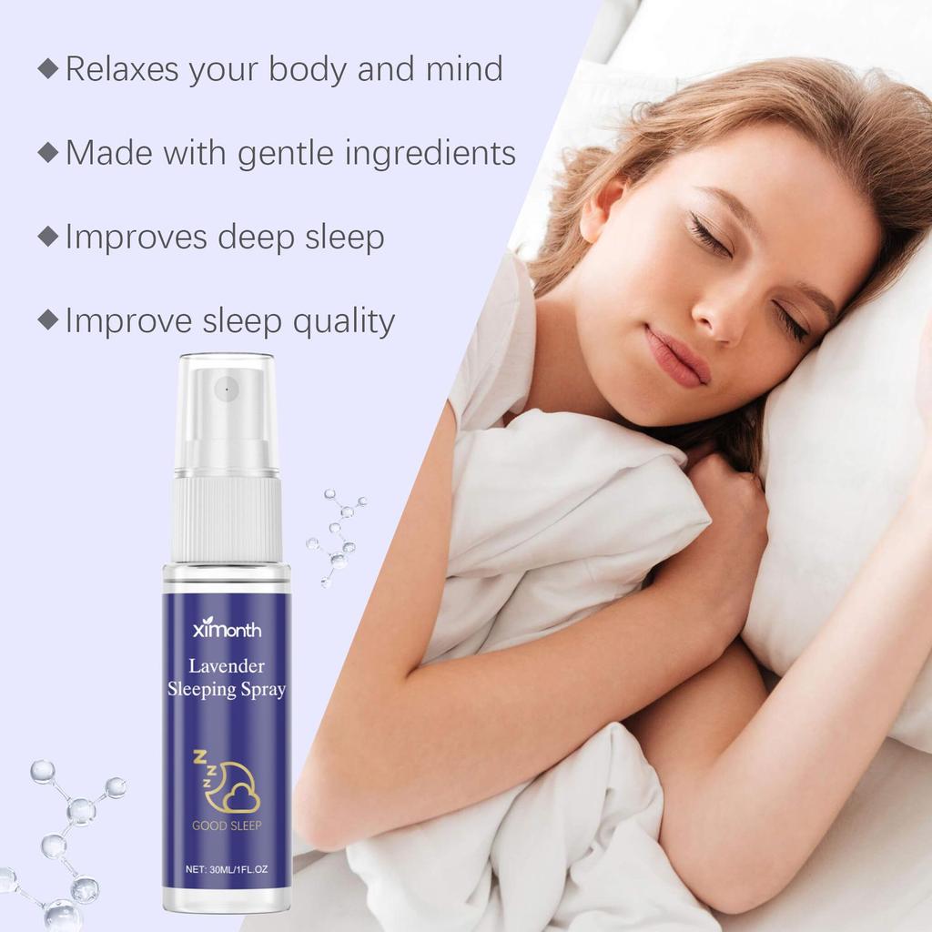 XIMONTH Lavender Sleep Mist Night Tranquility Gentle Pampering Sleep Body Care Pillow Spray