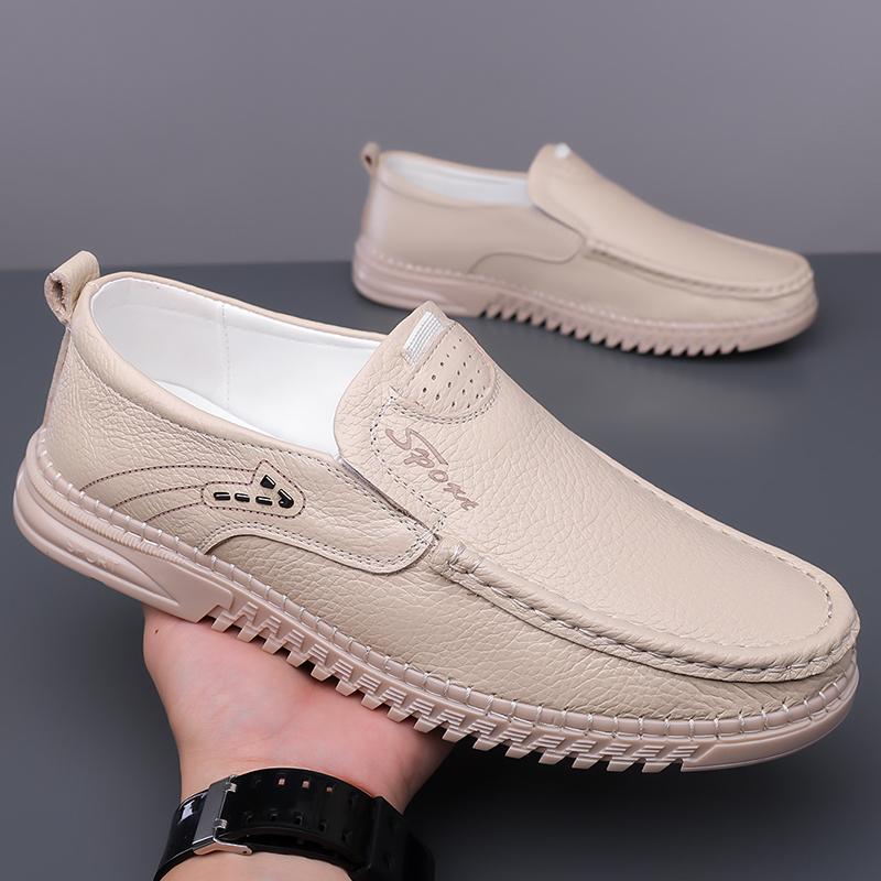 Fashion Handmade Casual Formal Loafers Genuine Leather Men Slip On Shoes Luxury Brand Walking Shoes Moccasins Business Man Driving Shoes