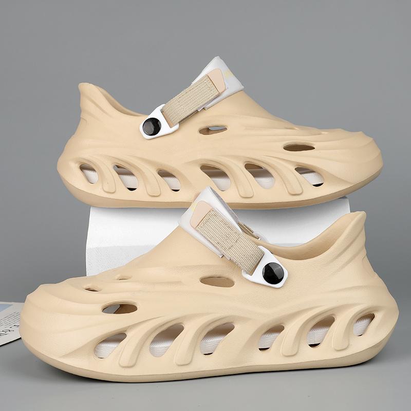 

Пляжные сандалии унисекс на толстой подошве — нескользящая обувь для воды с быстросохнущим ЭВА, сабо для бассейна/сада на открытом воздухе для мужчин и женщин 38-39 бежевый