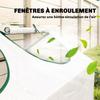Mini Greenhouse, 3 Roll-Up Windows, PE Cover 140 G/m2, 180 X 60 X 60 Cm, White