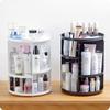 360° Rotating Makeup & Skincare Organizer - Round Plastic Cosmetic Storage Rack