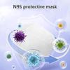 10pcs KN95 Breathable and Non-stuffy Protective Mask Hanging Ear White Disposable Mask Industrial Polishing Dust and Fog Mask