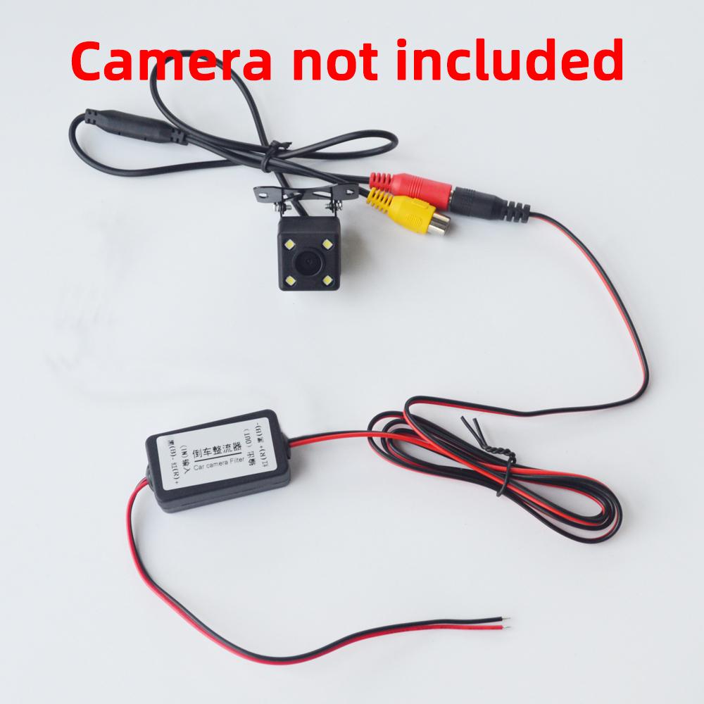 Veihcle Rear View Camera Power Relay Rectifier DC 12V Power Capacitor Auto Car Camera Filter Relay Capacitor Filter Connector