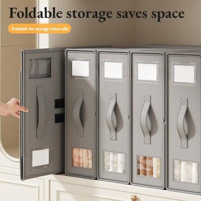 Thicken Clothes Organizer Pants Sweater Storage Cabinets Drawers Organizer Jeans Bed Sheet and Duvet Cover Storage Box