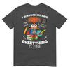 Survived 100 Days Im Is Fine Anxiety 100th Day School Kids Tshirt