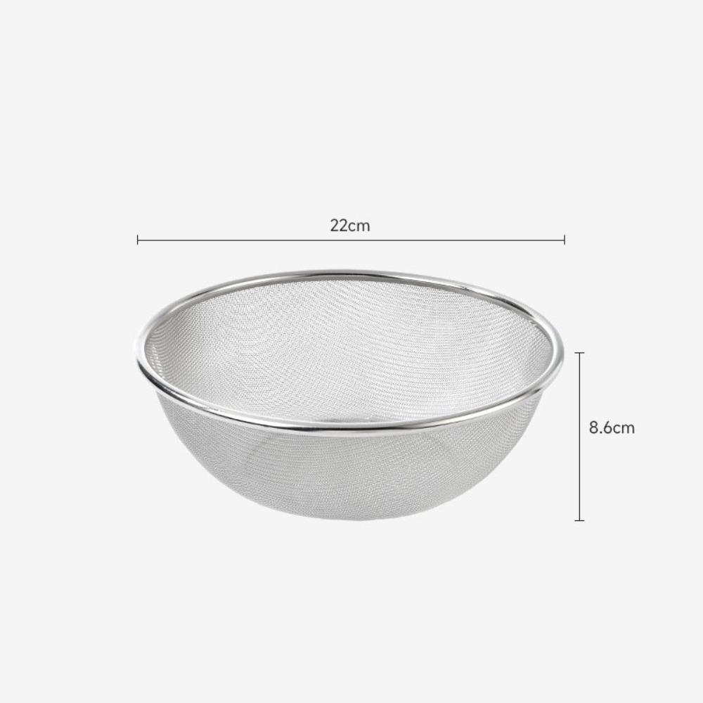 Durable 304 Stainless Steel Kitchen Drain Basket Reusable Round Kitchen Oil Filter Pan Filter Tray