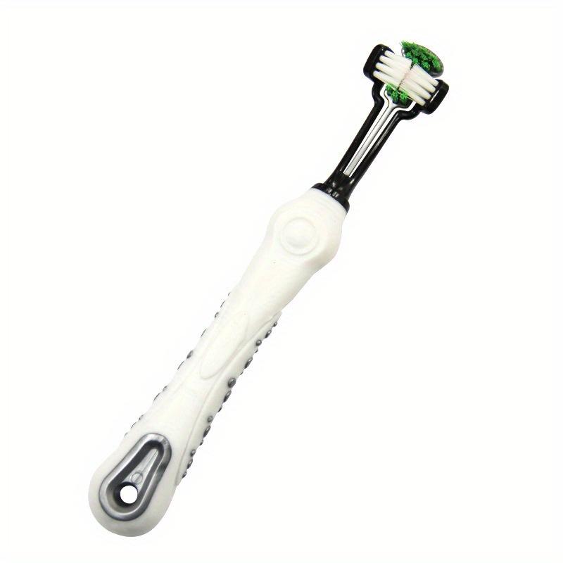Three Sided Pet Toothbrush Three-Head Multi-angle Toothbrush Cleaning Dog Cat Brush Bad Breath Teeth Care Tool Cleaning Mouth