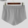 INCERUN Women Men Elastic Waist Stitching Homewear Mini Shorts Pants Pajamas