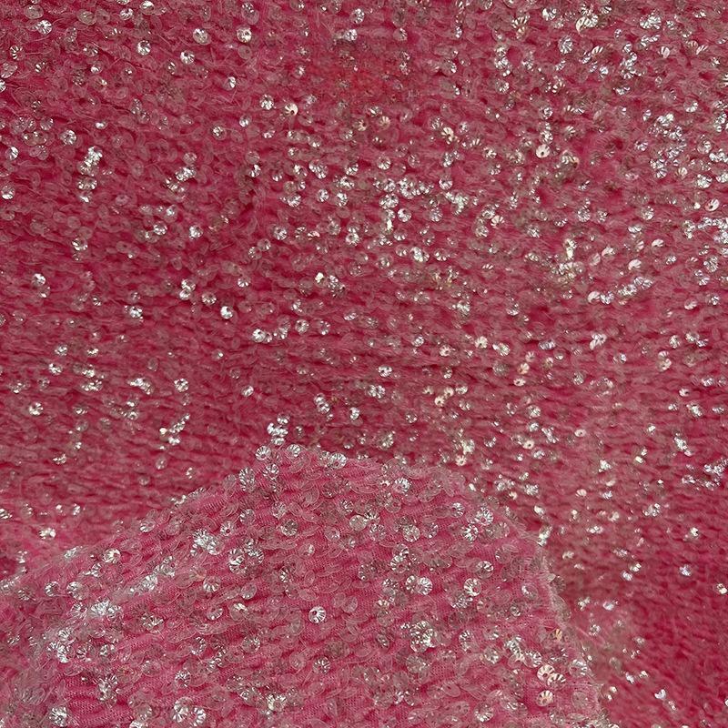 Barevná lesklá flitrová látka Olejově lesklá tylová látka Materiál na svatební šaty Různé styly Domácí flitrová látka Ozdoba oblečení