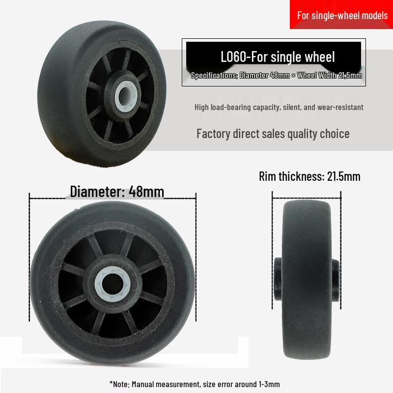 Universal Telescopic Luggage Wheels & Leather Case Replacement Rollers with Password Lock.