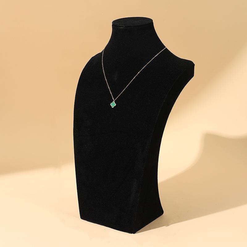 Flannel Necklace Display Stand Jewelry Neck Mould Jewelry Stand Portrait Model Neck Counter Jewelry Display Props