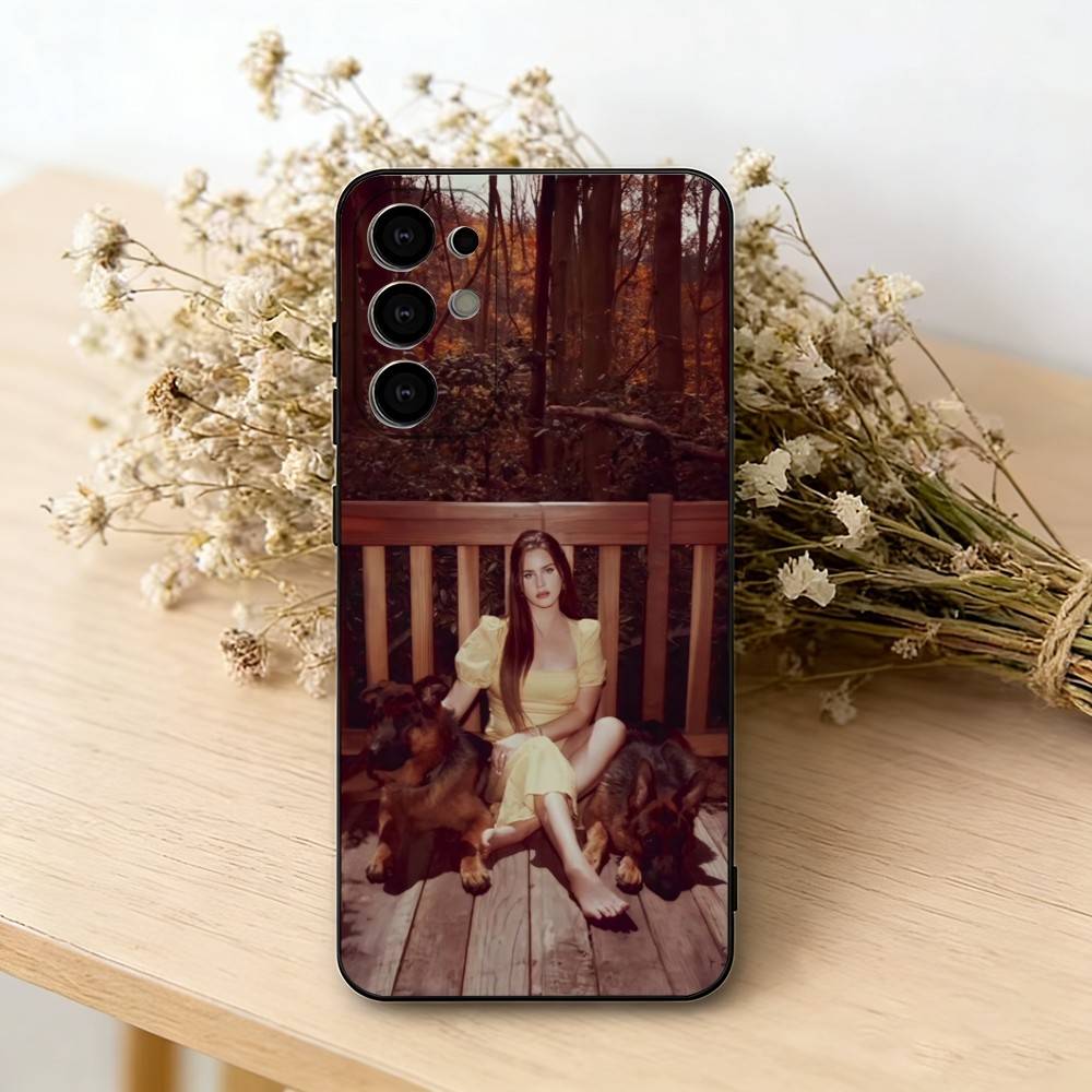 L-Lana Del R-Rey Phone Case Black Silicone Soft For Samsung S25,S24,S21,S22,S23,S30,Ultra,S20,Plus,Fe,Lite