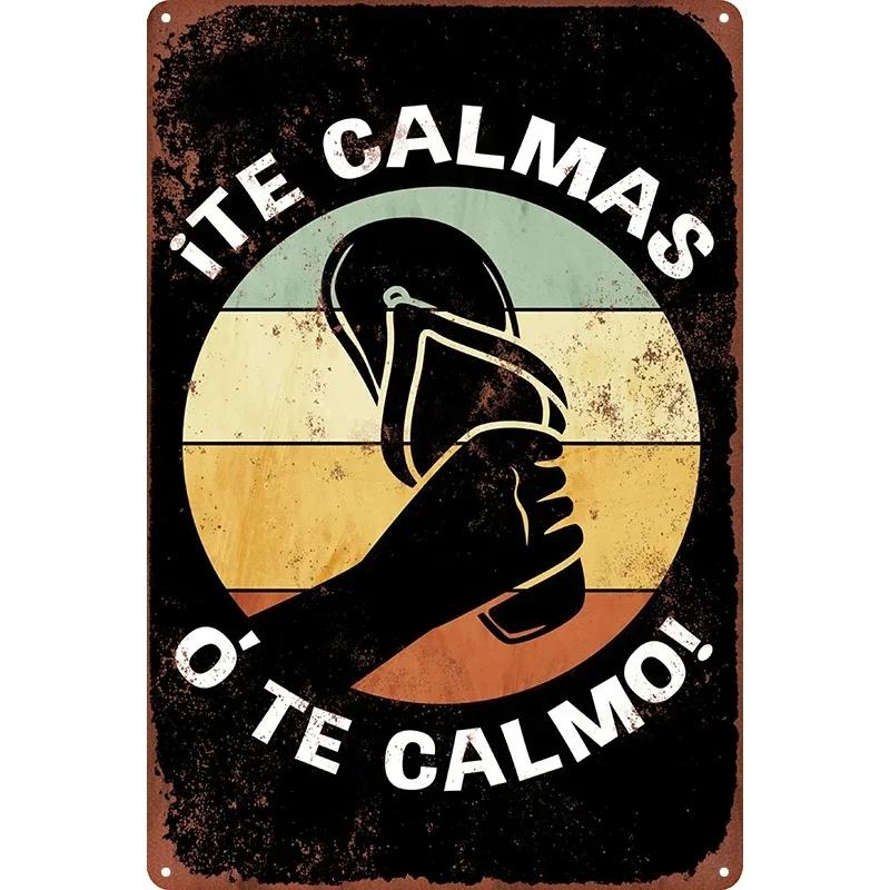 Spanish Words Metal Tin Signs for Bedroom Cafe Shop Home Room Wall Decorative Plaques Iron Plate Art Paintings Hanging Pictures