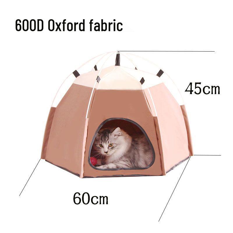 Pet Enclosed Cat & Dog Tent: Warm All-Season Villa for Small Dogs & Cats Single Bed