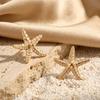 1 Paio di Orecchini a Stella Marina da Donna, Orecchini a Bottone Stella Marina Boho Beach, Accessori Gioielli a Tema Estate per Vacanze