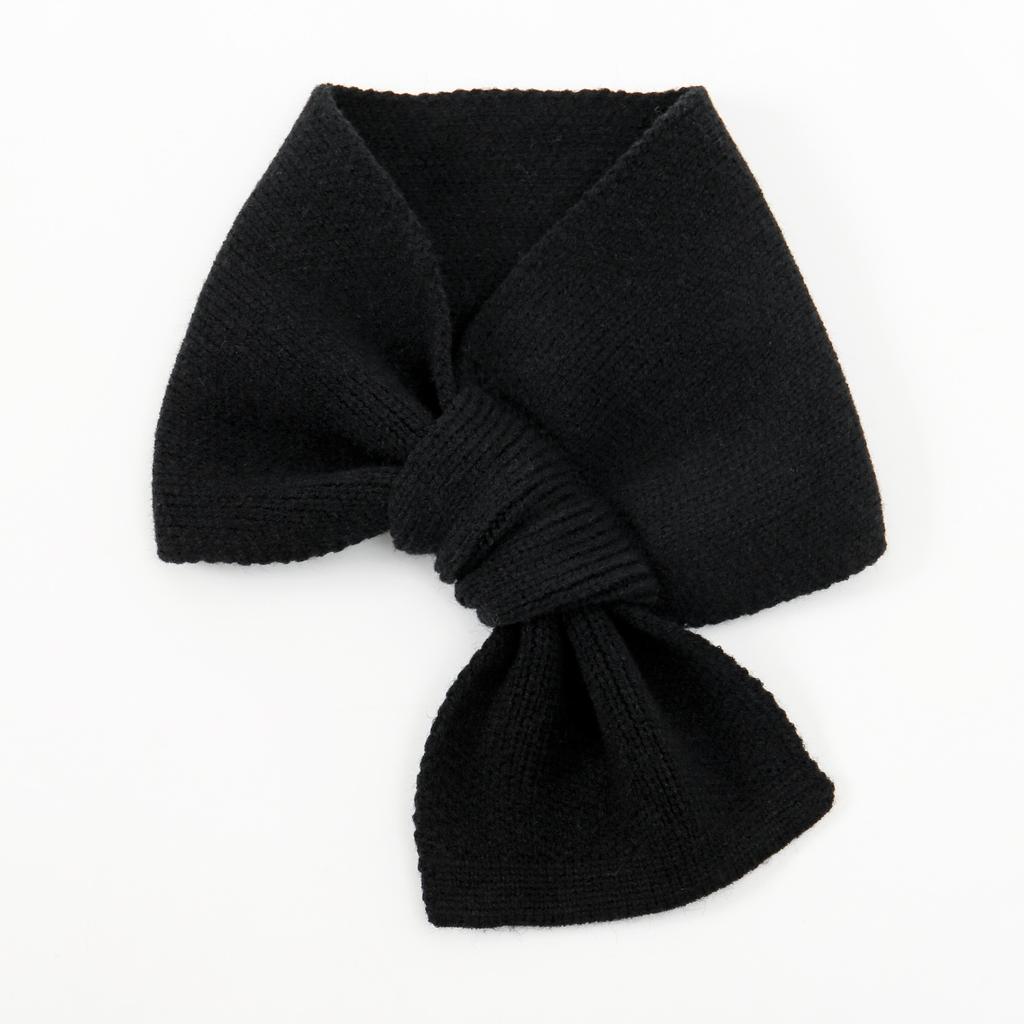 Damen Kurzer Überkreuzschal Einfarbig Strickwolle Halskragen Snood Koreanisches Mädchen Outdoor Winddicht Warme Schals Halstuch