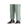 Adidas Solid Color Drawstring Knit Joggers Women Bottoms Green IK9884