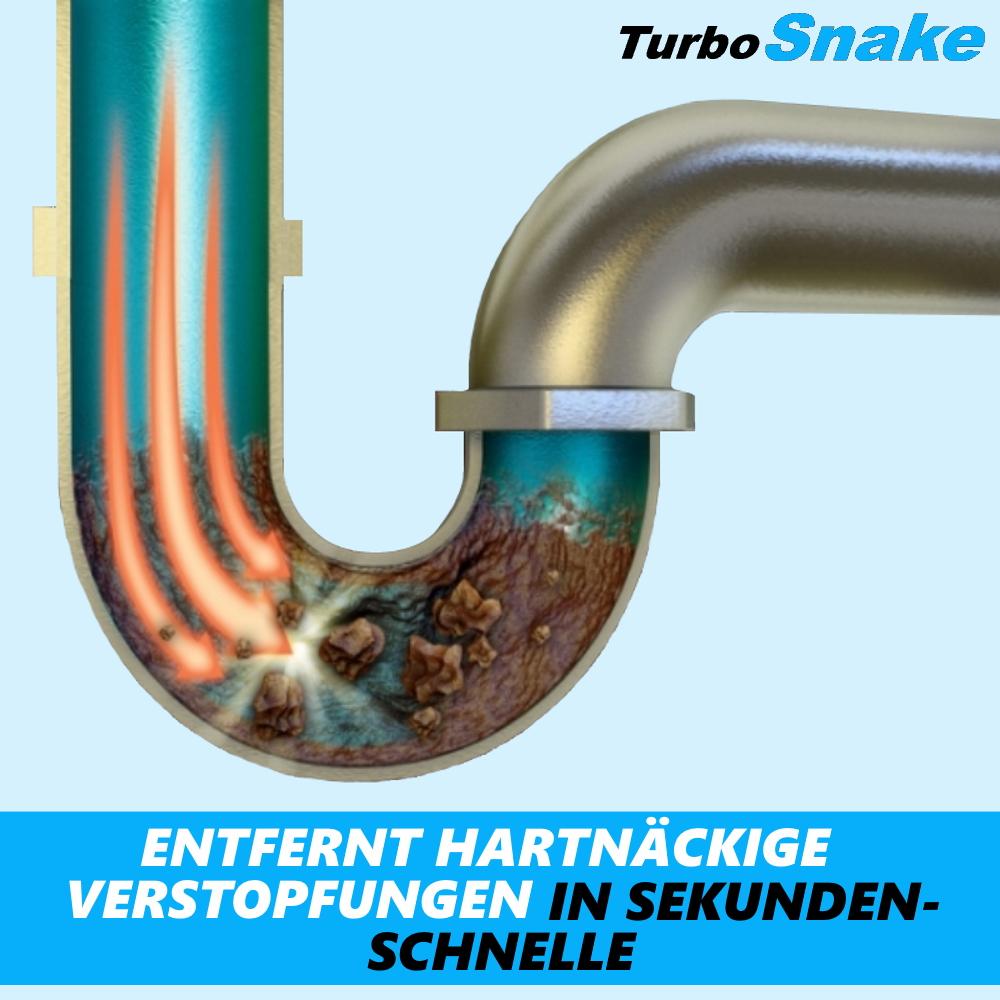 TurboSnake Abflussspirale Abflussreiniger Verstopfung beseitigen Rohrreiniger
