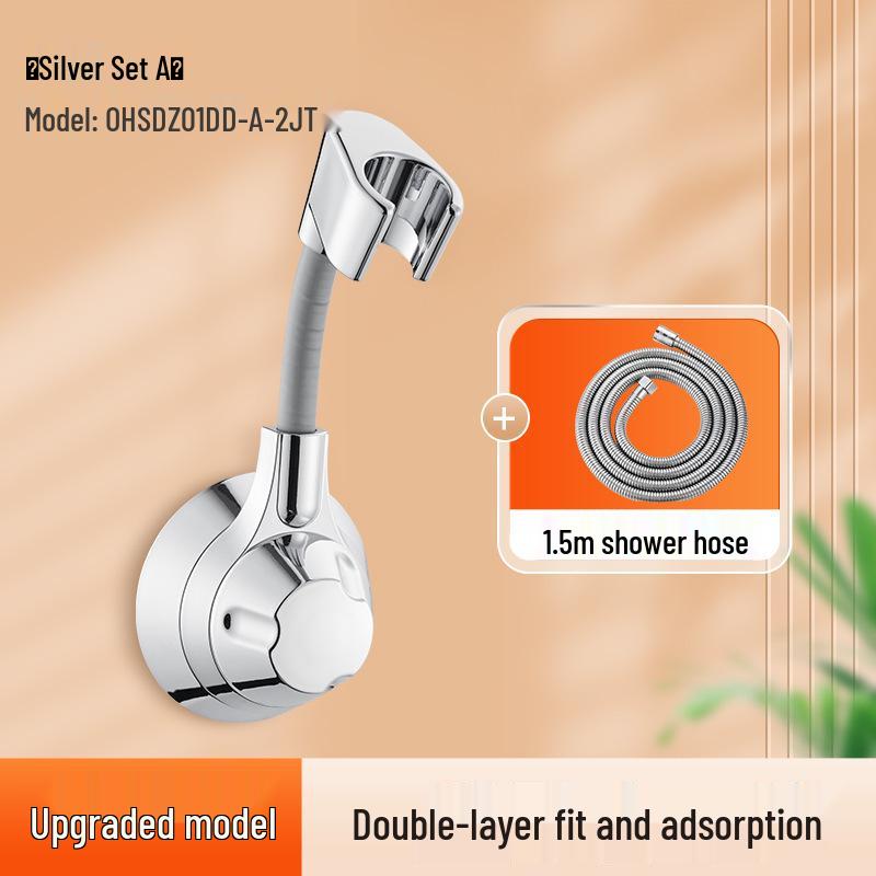 Adjustable No-Drill Shower Head Holder