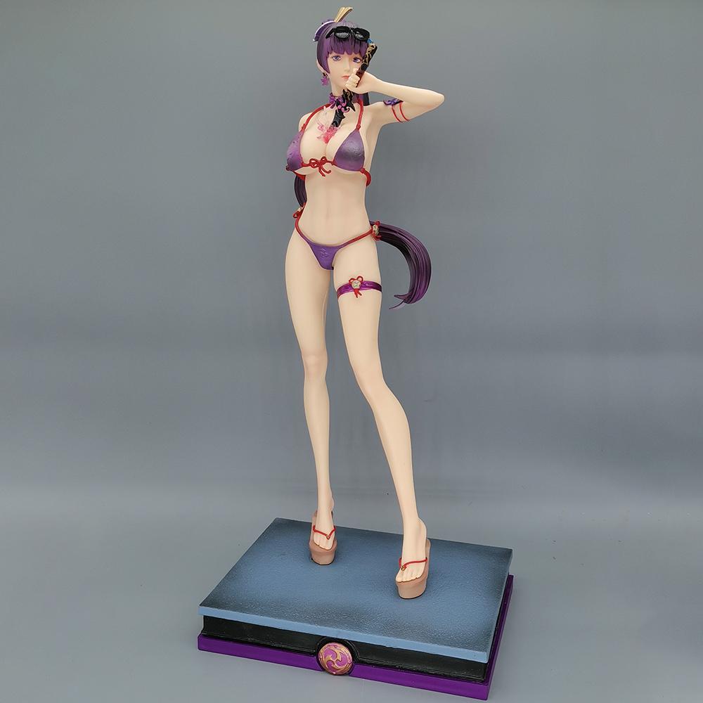 Genshin Impact Figure HRaiden Ei Beelzebul Anime Girl Action Toy Game Statue Adult Collection Model Doll Gift PVC miHoYo Poseable Articulated Scale