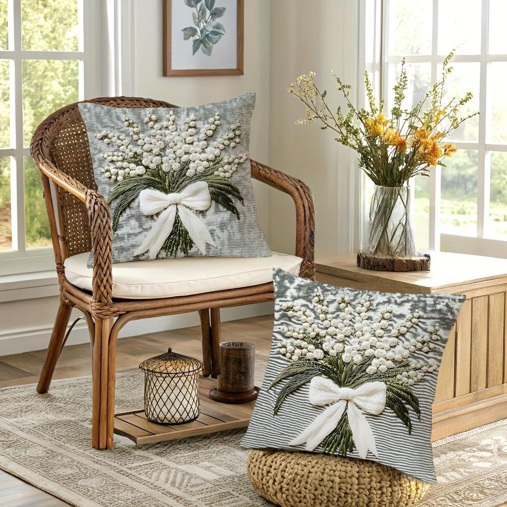 Comfortable Decor Pillowcases, Modern Boho Countryside Decorative Cushion Covers, Comfortable Bedding, Without Pillow
