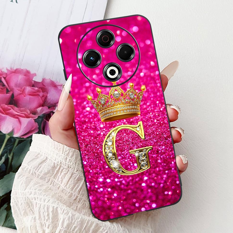 For Tecno Spark 30 Casing KL6 Soft Silicone Cute Letter Cover Protector Shell For Tecno Spark 30 Spark30 4G Phone Cases