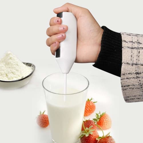 Atrumly Electric Milk Frother, Mini, Battery-Operated, Easy To Store, Easy To Use, Mini Coffee Mixer for Milk, Coffee, and Milk, Small, Handheld