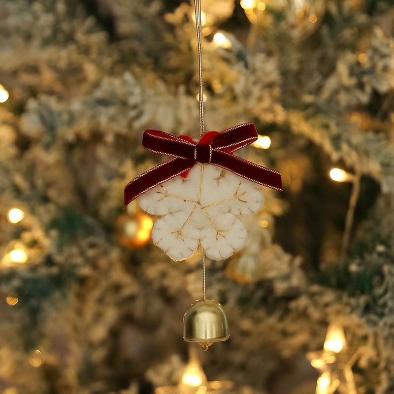 Ornements Peluches Arbre de Noël faits à la main et Décorations Clochettes Nouvel An pour Suspendre dans la Voiture