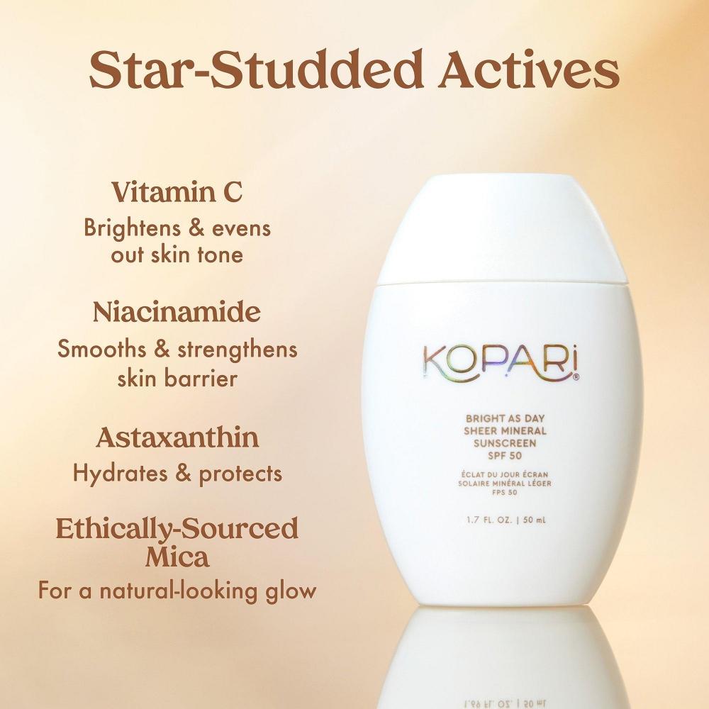 Kopari Beauty Bright As Day Sheer Mineral Sunscreen Spf 50 1.7 Oz