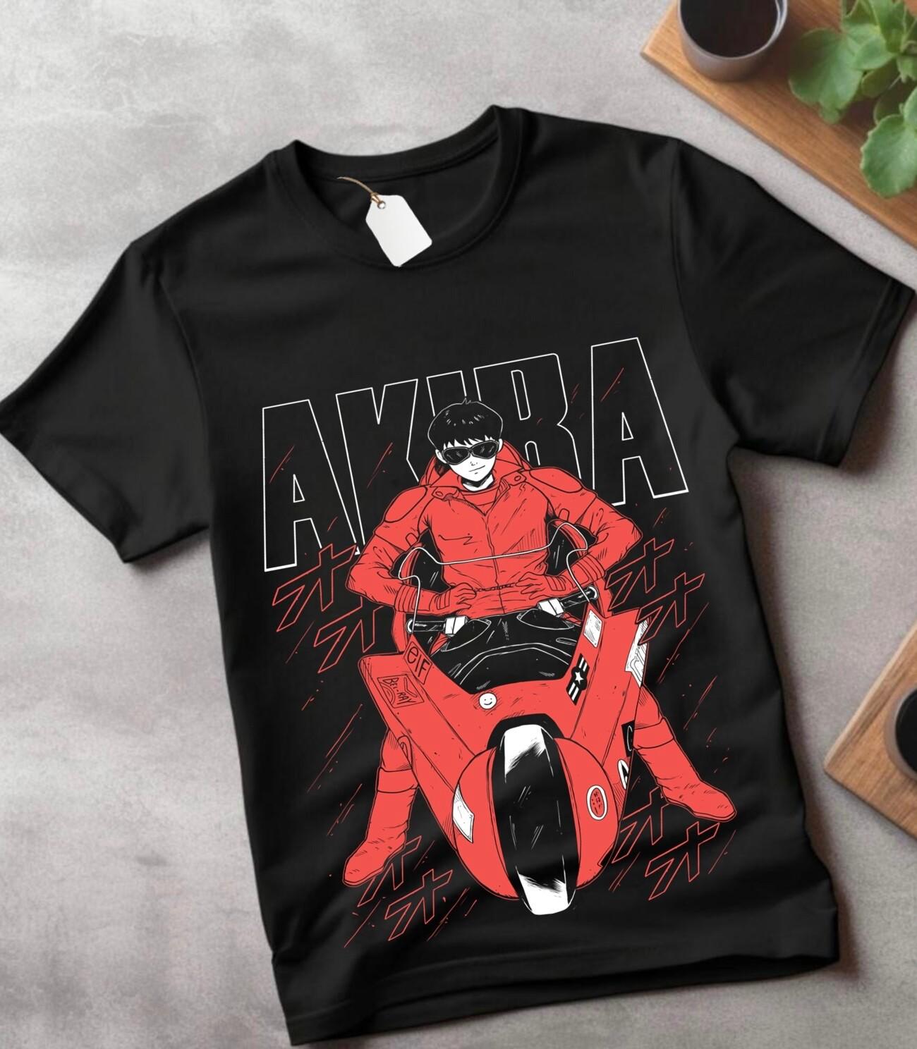 

AKIRA T-Shirt Mens Womens Tees Top Manga Anime Kaneda Tetsuo Katsuhiro Otomo Neo Tokyo Tee gift L