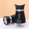 2pcs Salt and Pepper Shakers Set Glass Bottom Salt Pepper Shaker with Stainless Steel Lid Kitchen Decor and Accessories