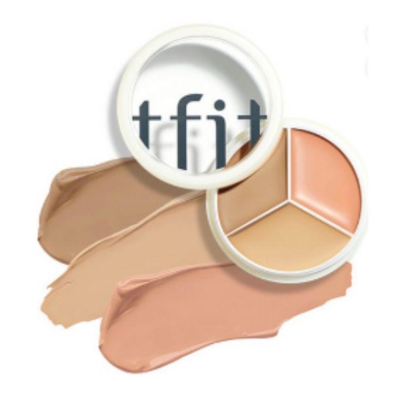 TFIT High Coverage Flawless Concealer K-Beauty Cover Up Pro Multi-Shade Correction Base