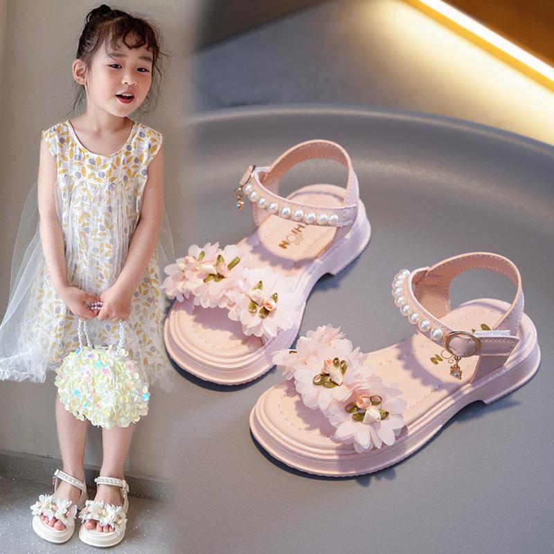 Mädchen Sandalen Sommer Neue Koreanische Stil Weichen Boden Baby Prinzessin