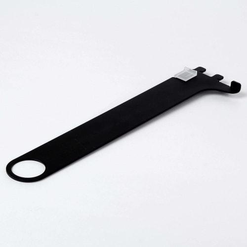 Waki Sangyo Pipe Bracket, Pirashell Series, for Hangers and Closets, Black, 32mm Hole Diameter x 300mm Length, WPS012N