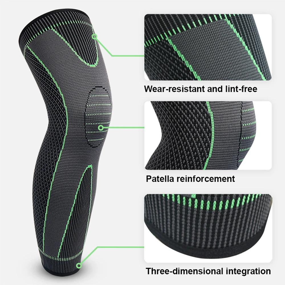 Knee Brace Warm Long Compression Knee Sleeve for Men Women Knee Support Protector for Weightlifting Workout