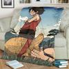 Comfortable Soft Blanket with "ONE PIECE" Print Flannel for Sofa and Bedroom