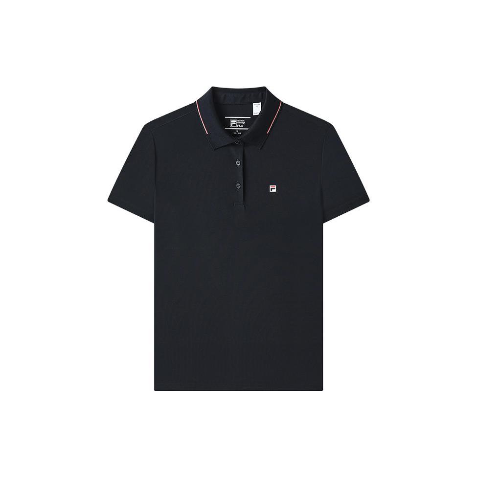 New FILA MODERN HERITAGE Polo Shirt Women's Legend Blue F11W321101FNV