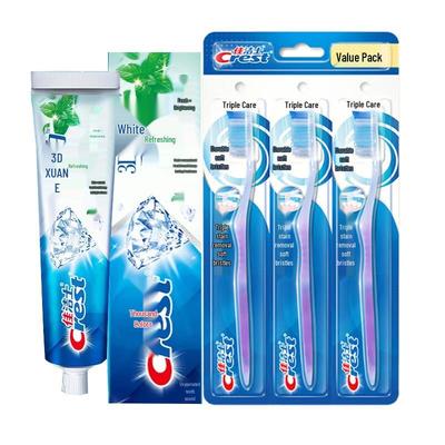 Crest 3D White Arctic Fresh Toothpaste & Triple Care Toothbrush Set