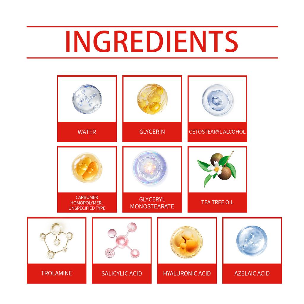 Acne Repairing Cream Remove Pimples Fade Blemishes Relieve Redness Reducing Dark Spots Smoothing Soothing Anti Acne Facial Cream