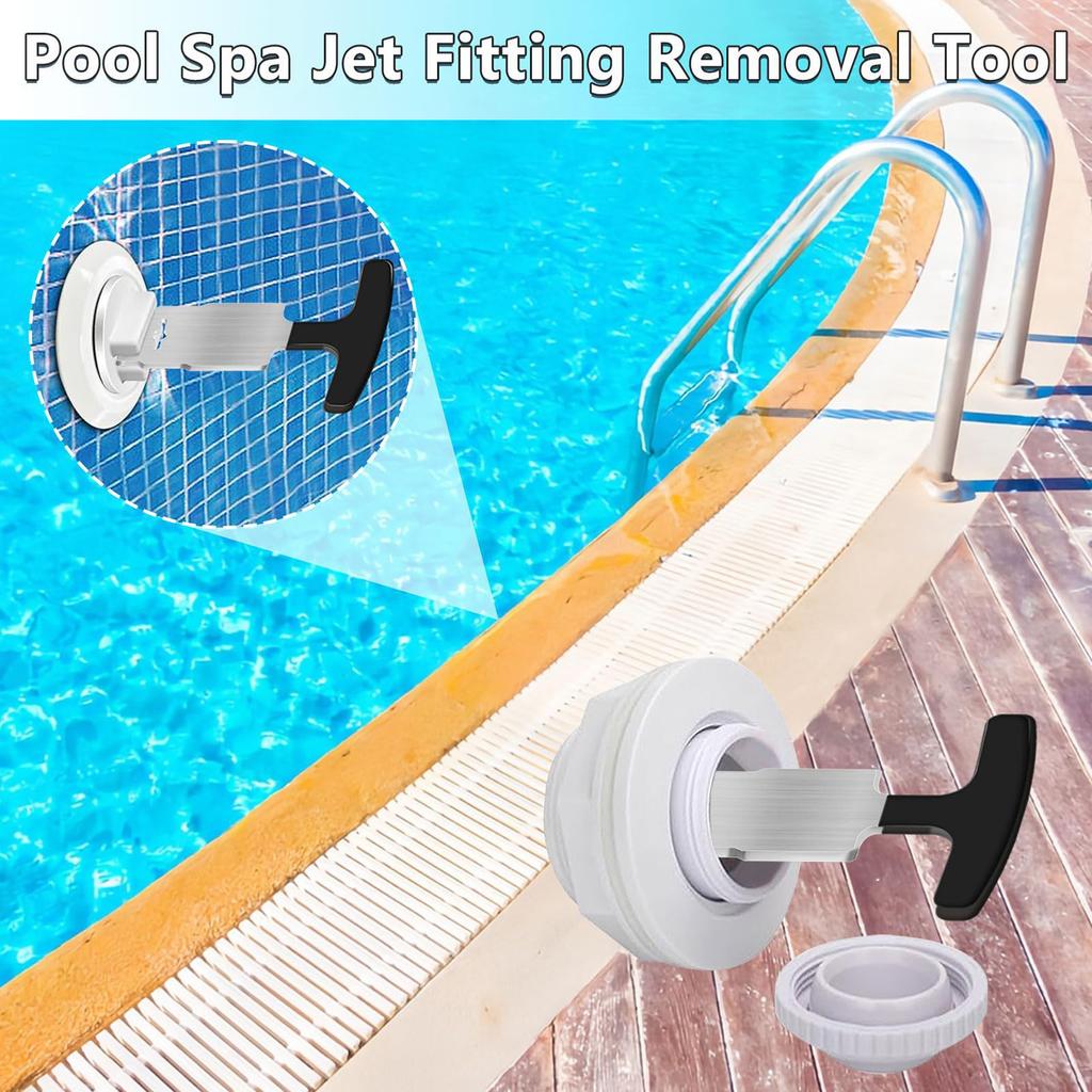 High Durability Efficient Ergonomic Pool Drain Plug Removal Tool with Comfortable Grip for Efficient Nozzle Maintenance