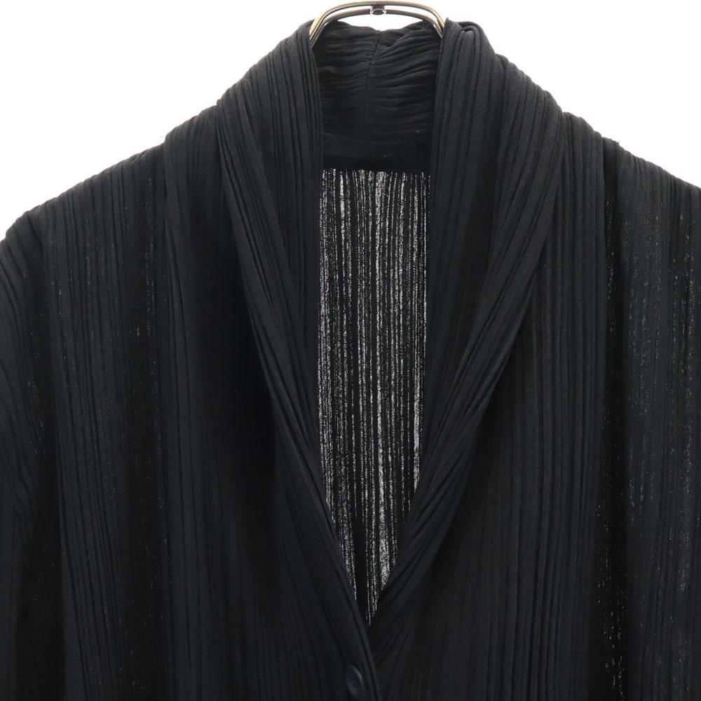 ISSEY MIYAKE Made In Japan Long Sleeve Cardigan 3 Black Women Used