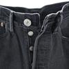 Levi's 90s USA made black denim 501 Straight denim pants W26 Button fly Women Used