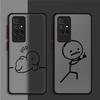 Cute Stickman On The Toilet Case for Xiaomi Redmi Note 9 10S 13 8Pro 10 Pro 12 Pro Plus 9S 12S 8T 12 Pro Phone Shockproof Cover