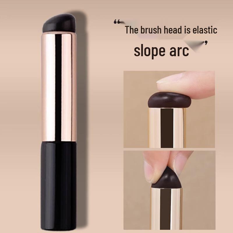 

Силиконовая круглая кисть для губ: Портативный не тускнеющий, не оставляющий следов, мини-инструмент для макияжа кончиками пальцев для растушевки помады и консилера