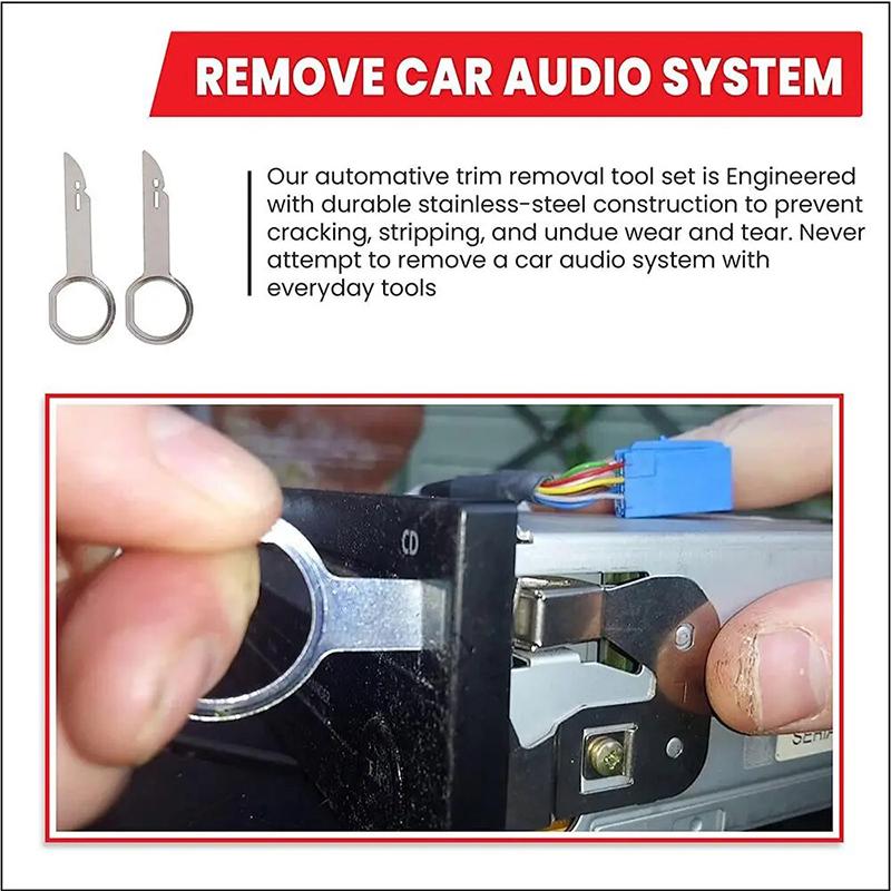 20pcs Car Radio Removal Tool Kit Auto Audio CD Player DVD Navigation Interior Disassembly Repair Tool