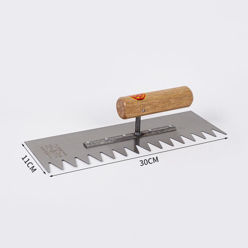 Pointed Toothed Trowel Plastering and Tiling Grout Scraper Tool