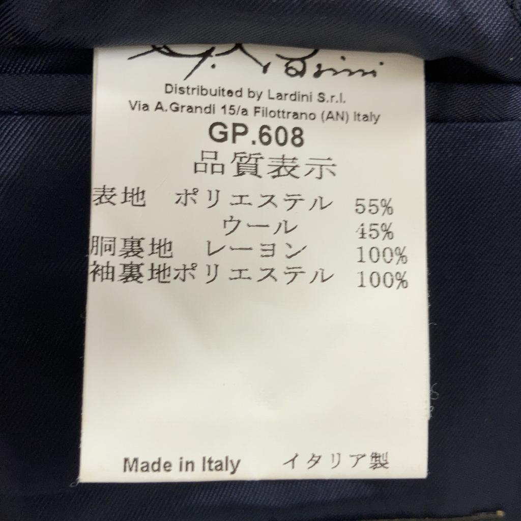 GABRIELE PASINI Navy Poly 55% Wool 45% Double Jacket Jacket 44 NavyUsed