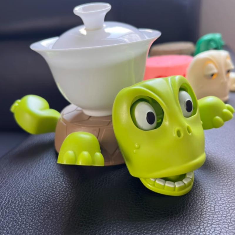 Funny TikTok Coaster With Funny Turtle Coaster Press Toy Who Pressed My Turtle 4 Colors Home Decor