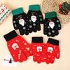 Christmas Themed Santa Claus Image Gloves; Comfortable Touchscreen Gloves, Ideal Winter Gift.