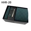 Paisley Men'S Tie Square Cuff Tie Clip Gift Box Set Business Casual Tie Black Gift Box